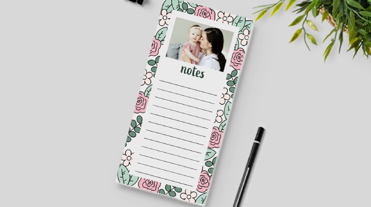 Create a practical and personal gift with our Magnetic Notepads. Simply upload your photos and leave the rest to us. Order now for convenient delivery to your door.